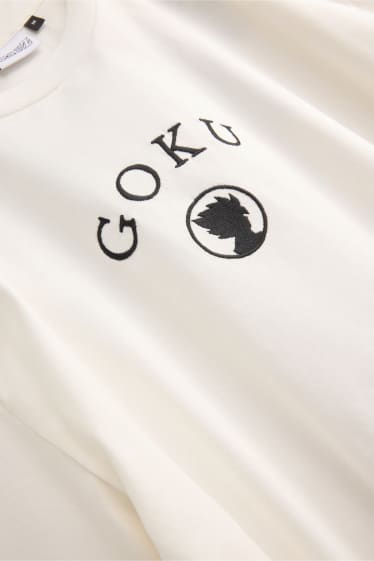 Herren - T-Shirt - Oversized - Son-Goku - weiss
