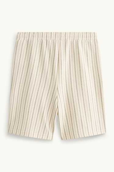 Heren - Shorts - crèmekleurig