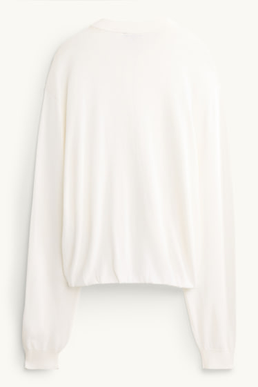 Damen - Strickjacke - weiss