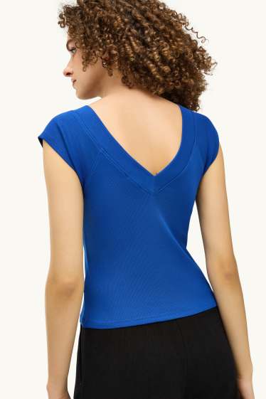 Dámské - Tričko - modrá