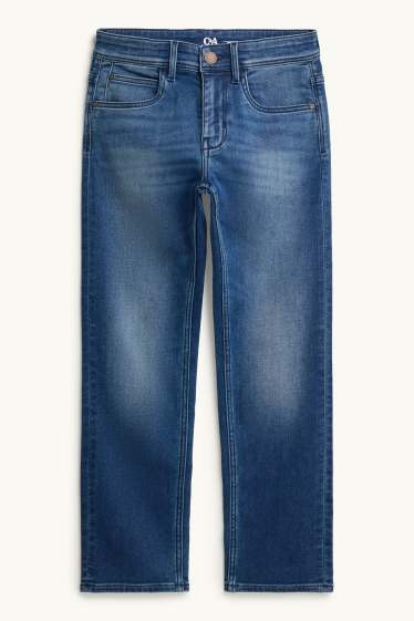 Kinder Buben - Straight Jeans - jeansblau