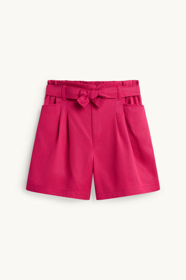 Kinderen: meisjes - Korte broek - fuchsiarood