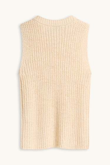 Dames - Spencer - crèmekleurig