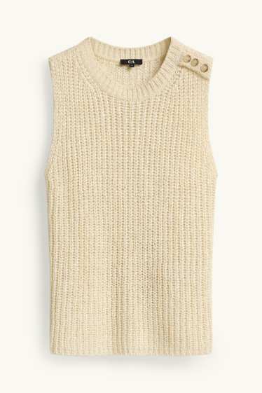 Dames - Spencer - crèmekleurig