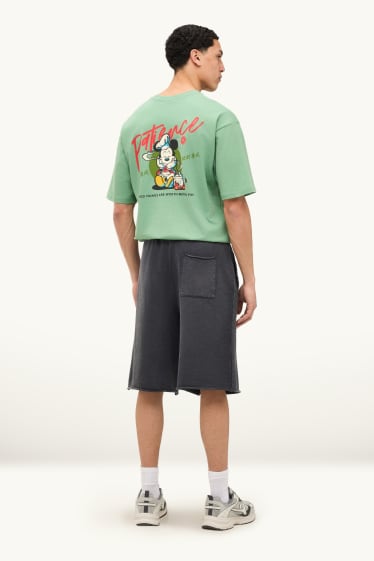 Hommes - Short en molleton - gris anthracite