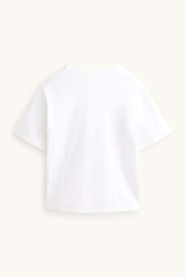 Damen - T-Shirt - Oversized - weiss