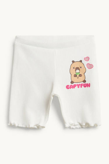 Children Girls - Outfit - white / pink