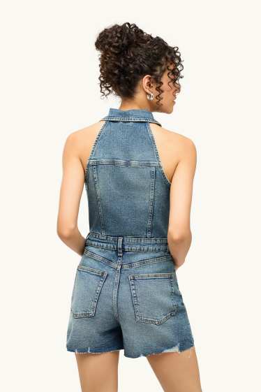 Donna - Tuta di jeans - jeans blu