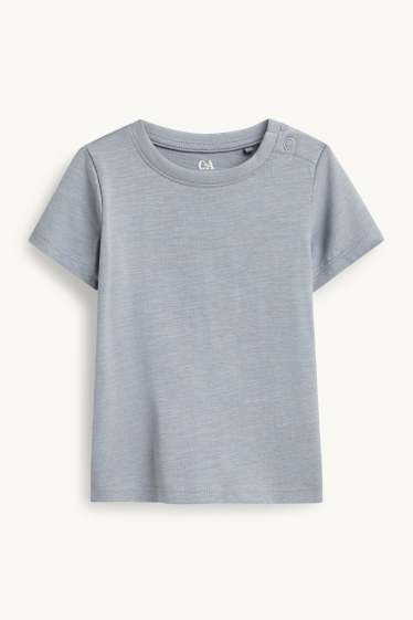 Miminka - chlapci - Palma - outfit pro miminka - 2dílný - pruhovaný - modrá/bílá