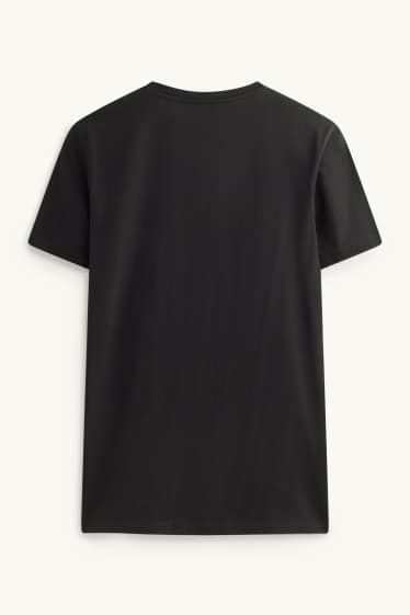 Bărbați - Tricou - slim fit - negru