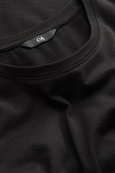 Bărbați - Tricou - slim fit - negru