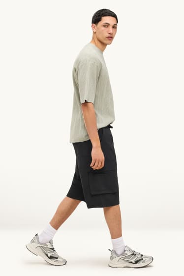 Heren - Cargoshort - zwart