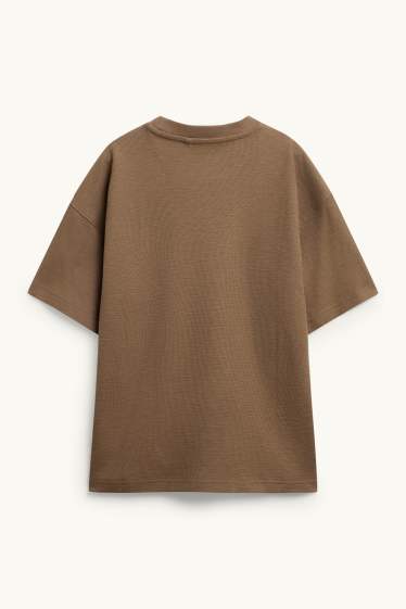 Copii - Băieți - Plajă - tricou cu mânecă scurtă - structurat - maro