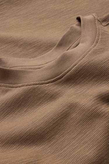 Copii - Băieți - Plajă - tricou cu mânecă scurtă - structurat - maro