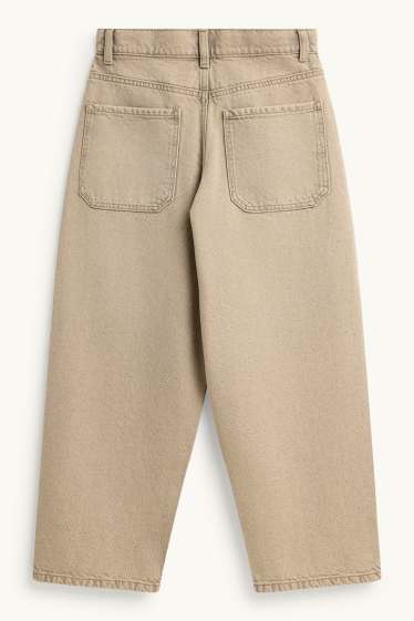 Kinder Buben - Baggy Jeans - beige