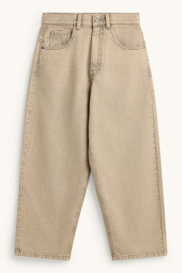 Kinder Buben - Baggy Jeans - beige