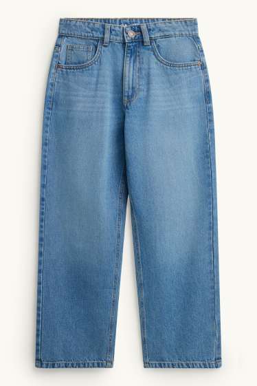 Kinder Buben - Baggy Jeans - jeansblau