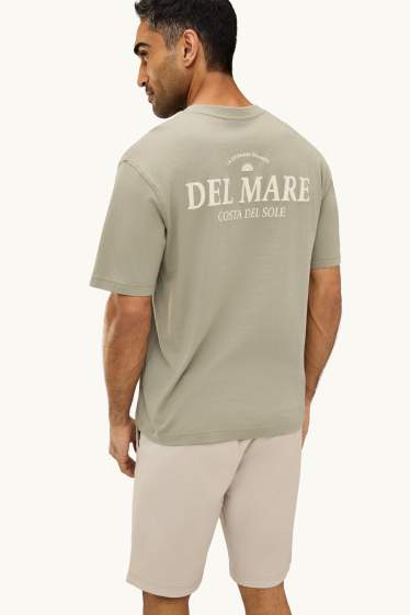 Hommes - T-shirt - relaxed fit - vert