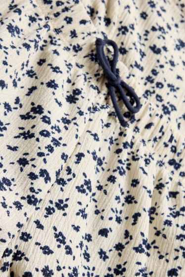 Enfants filles - Leggings - blanc / bleu