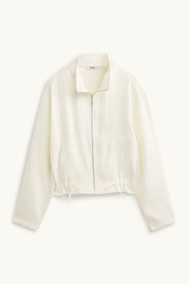 Damen - Blouson - cremeweiss