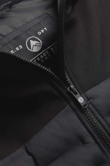 Nen - Jaqueta softshell amb caputxa - resistent a l’aigua - negre