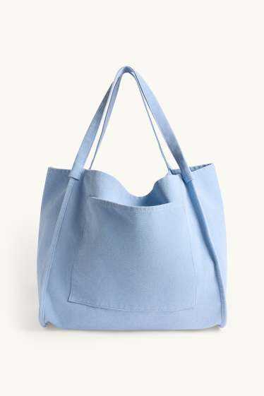 Femmes - Grand cabas - bleu clair