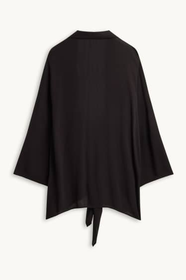 Femmes - Chemisier orné d'un nœud - noir