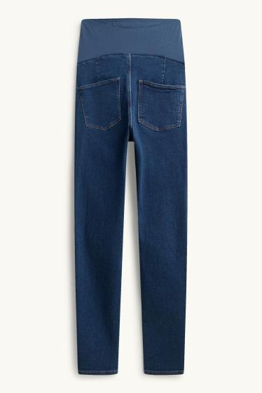 Dames - Zwangerschapsjeans - jegging jeans - jeansblauw