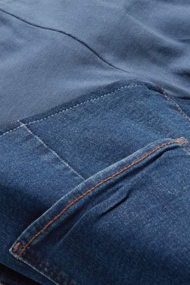 Dames - Zwangerschapsjeans - jegging jeans - jeansblauw