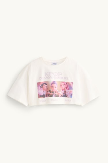 Kinder Mädchen - KPop Demon Hunters - Set - Kurzarmshirt und Top - 2 teilig - lila  / weiß