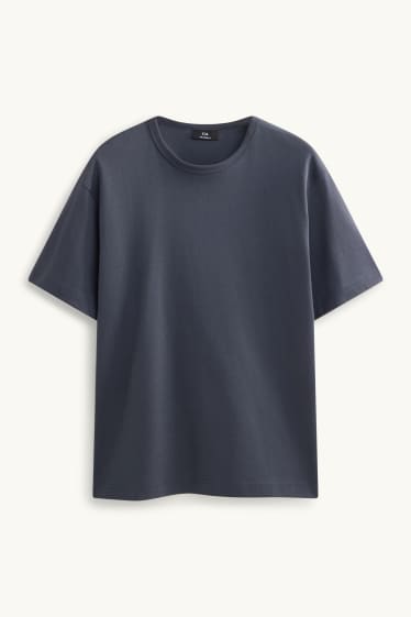 Hommes - T-shirt - relaxed fit - gris foncé