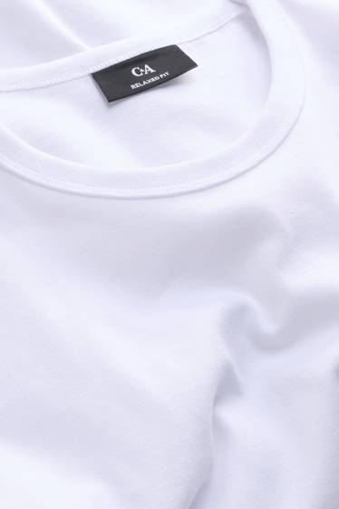 Hommes - T-shirt - relaxed fit - blanc