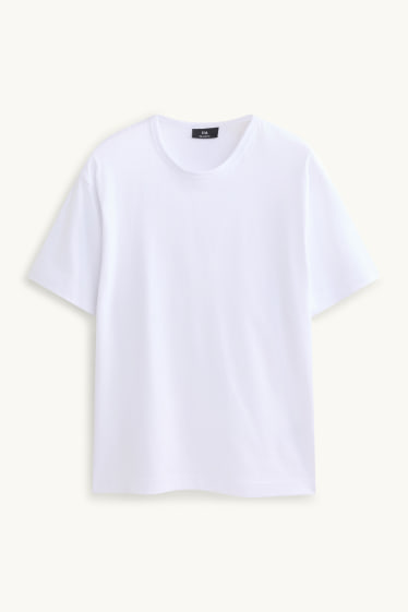 Hommes - T-shirt - relaxed fit - blanc