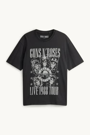 Pánské - Tričko - černá