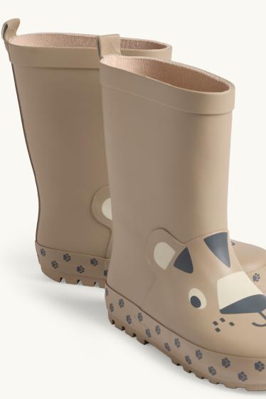 Kinder Buben - Bär - Gummistiefel - braun