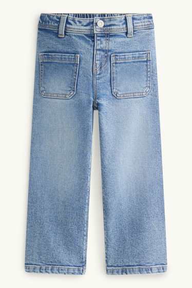 Kinder Mädchen - Wide Leg Jeans - jeansblau