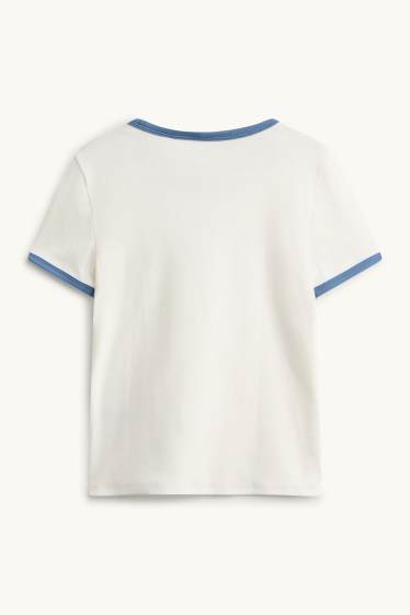 Kinder Mädchen - Palm Springs - Kurzarmshirt - weiß