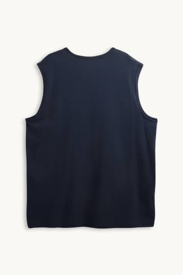 Home - Samarreta sense mànigues - blau fosc