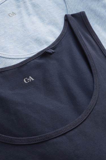 Damen - Multipack 2er - Top - dunkelblau