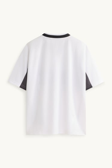 Kinder Buben - Multipack 2er - Kurzarmshirt - weiß / rot