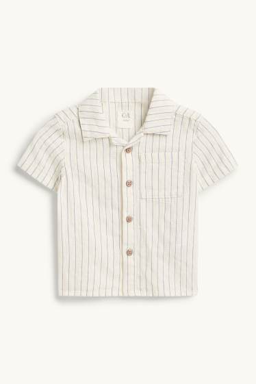 Miminka - chlapci - Outfit pro miminka - krémově bílá