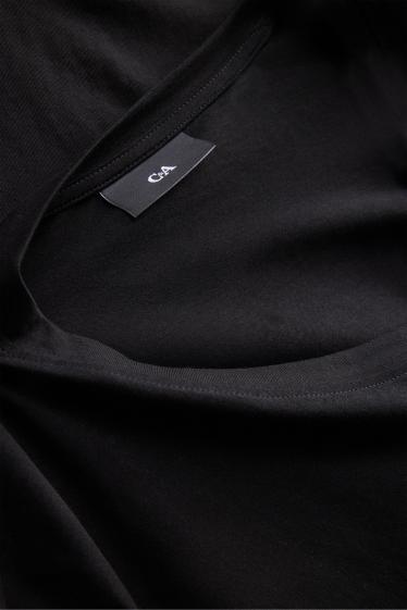 Pánské - Tričko - regular fit - černá