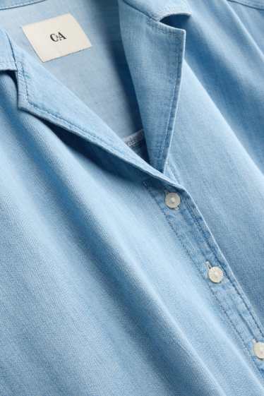 Dámské - Džínová halenka - džíny - modré