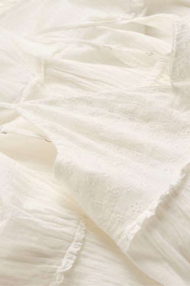 Dámské - Empírové šaty - bílá