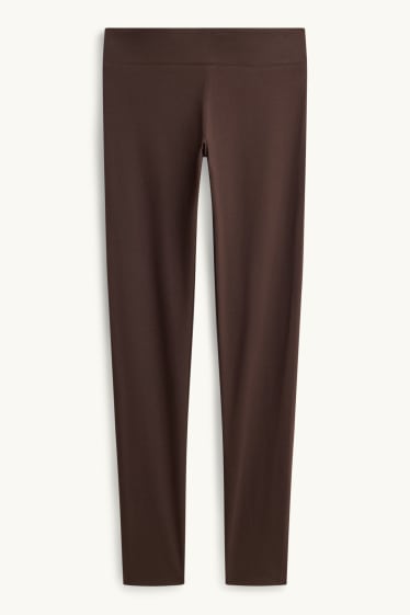 Damen - Leggings - dunkelbraun