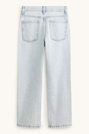 Kinder Buben - Loose Fit Jeans - helljeansblau
