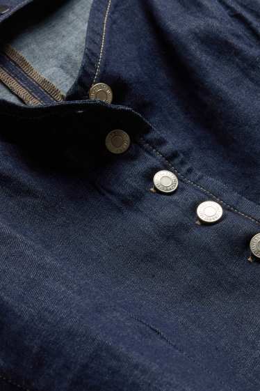 Damen - Jeans-Blusentop - jeansblau