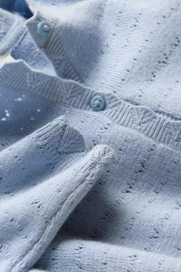 Kinder Mädchen - Strickjacke - hellblau