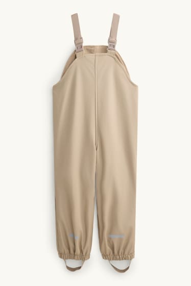 Children Boys - Waterproof trousers - lined - waterproof - beige