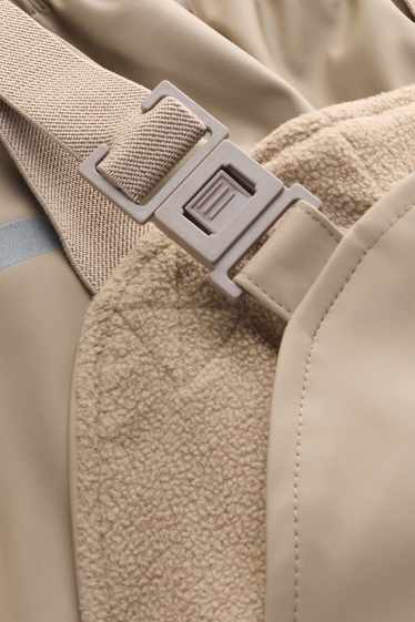Children Boys - Waterproof trousers - lined - waterproof - beige